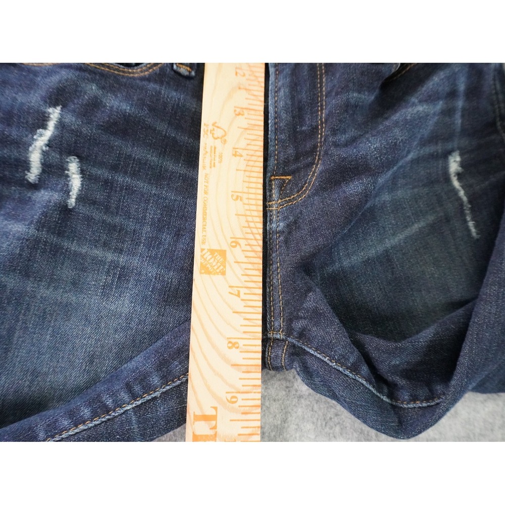 Frame Jeans Womens 26‎ Blue Distressed Le Skinny De Jeanne Dark Wash Denim - Picture 5 of 13